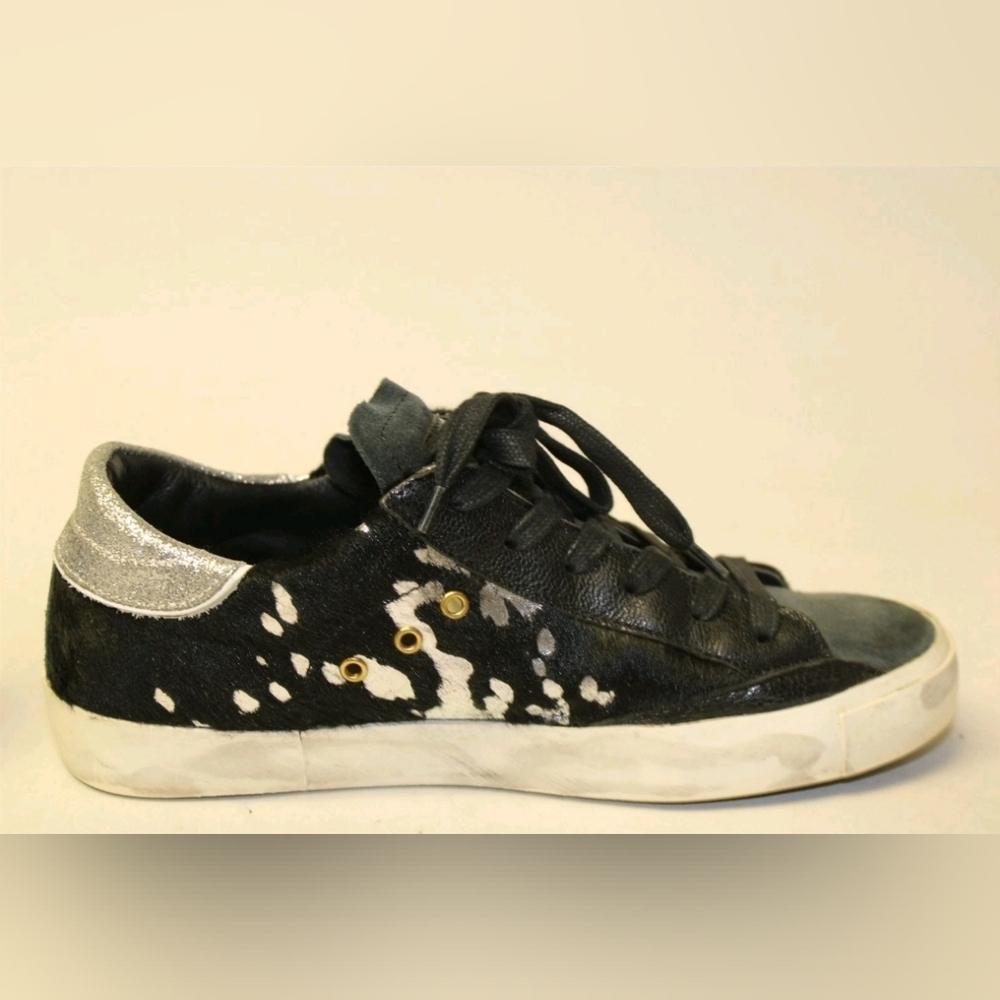 Philippe Model Paris Designer  Leather Hair Low Skate Sneakers Shoes 7 37 - Picture 6 of 16